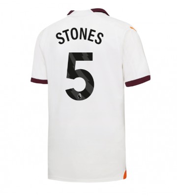 Maillot de foot Manchester City John Stones #5 Extérieur 2023-24 Manches Courte